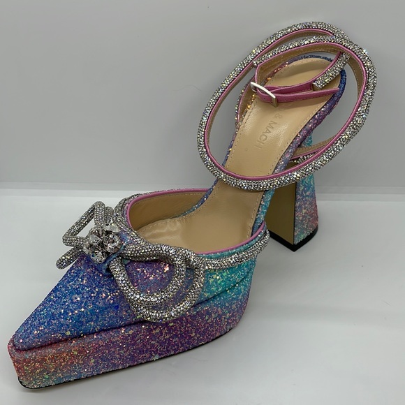 Mach & Mach crystal & glitter sequin heels - Picture 5 of 17